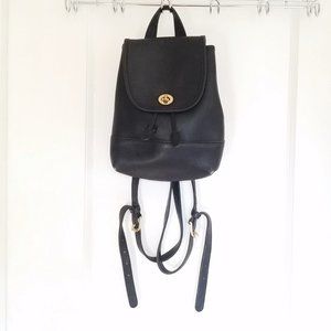 Vintage Coach Turnlock Leather Mini Daypack